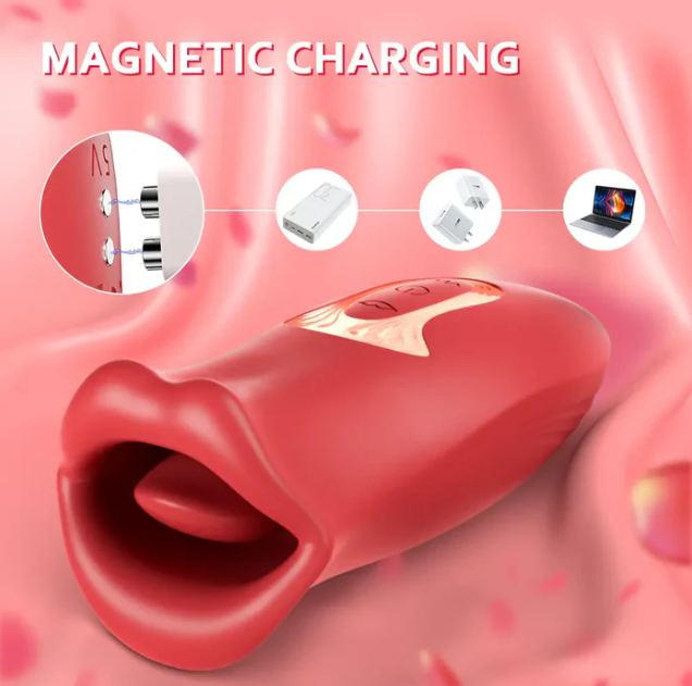 Celebrity Voice Big Mouth Tongue Licking Vibrator - Sex with a Celebrity
