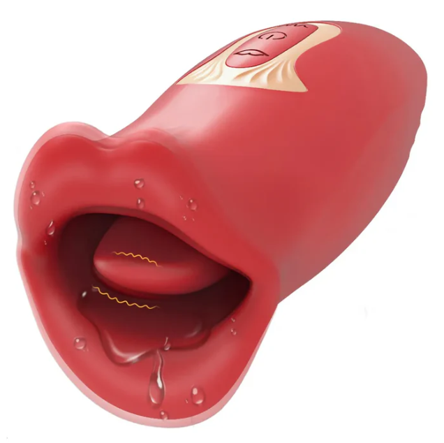 Celebrity Voice Big Mouth Tongue Licking Vibrator - Sex with a Celebrity